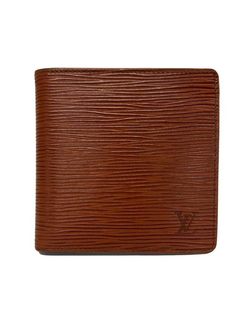 Louis Vuitton Bifold Wallet Epi Portefeuille Cartes Credit Monet Kenya Brown